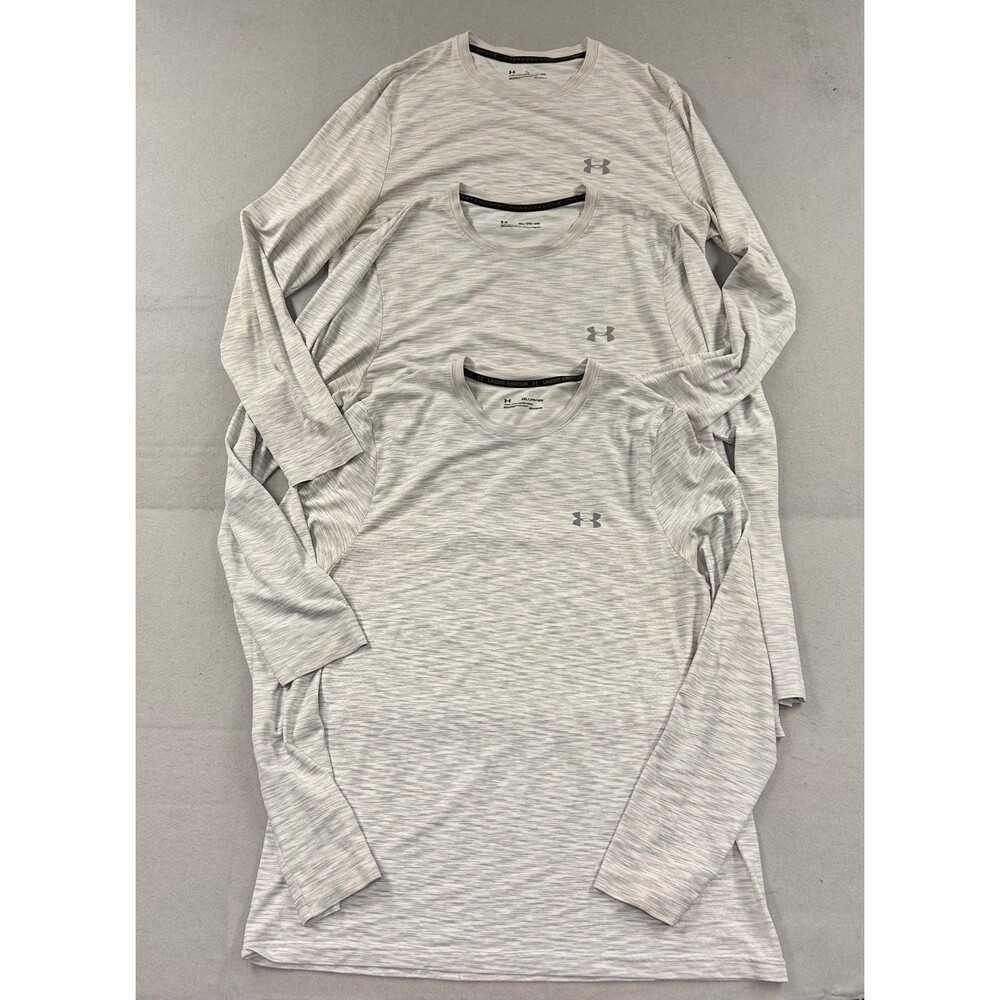 Under Armour Men's Threadborne HeatGear Athletic Long Sleeve Shirts XXL Lot of 4